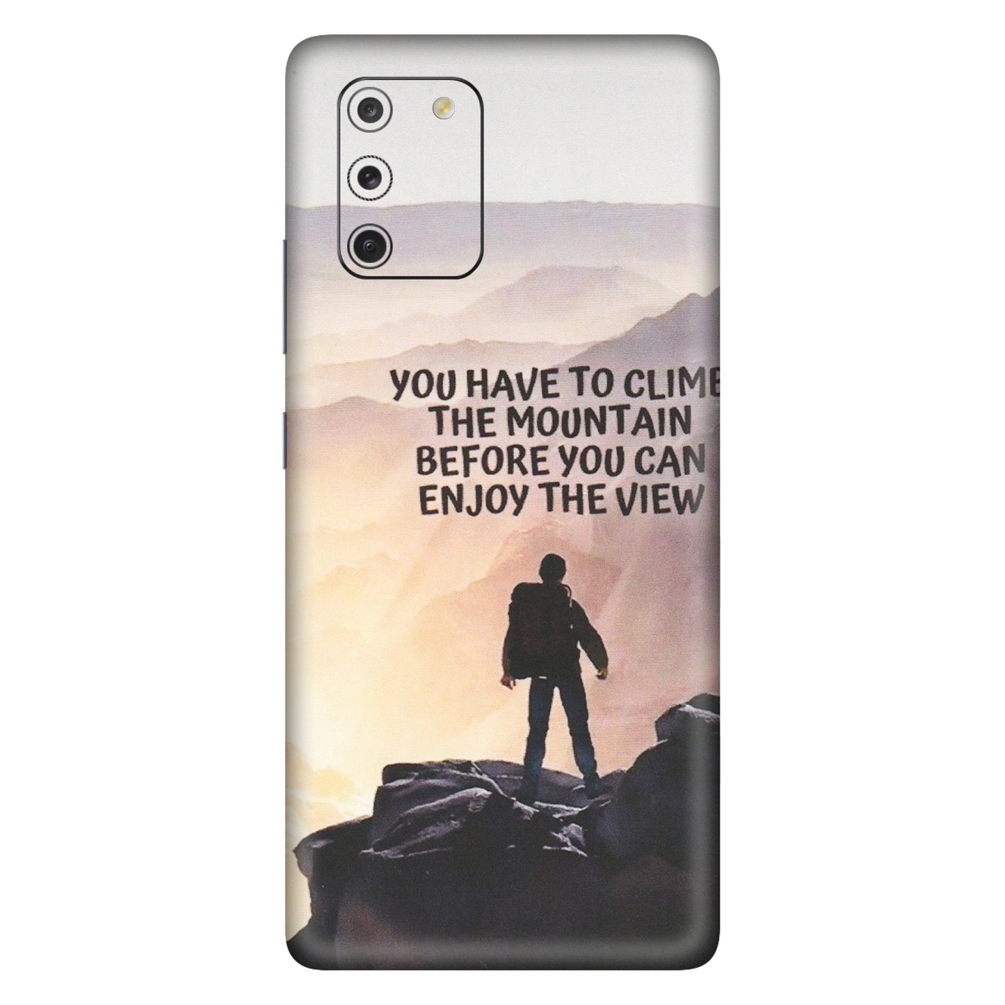 Samsung A/S Series Phone Skins (All Models) - Motivational Hiking Mountain - Matte Finish (M-28) Samsung Galaxy S10 Lite