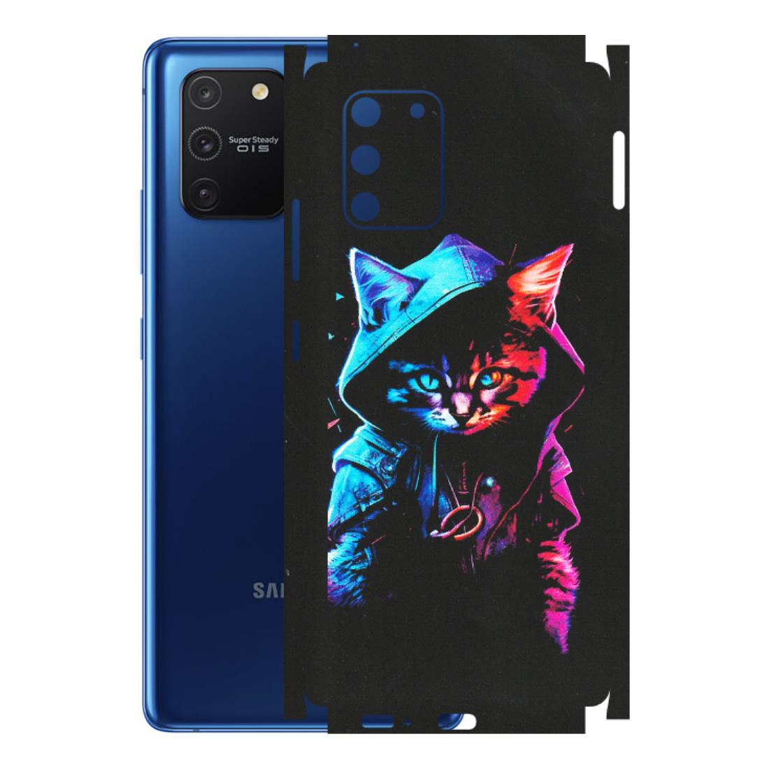 Samsung A/S Series Phone Skins (All Models) - Cyberpunk Cat - Matte Finish (M-45) Samsung Galaxy S10 Lite