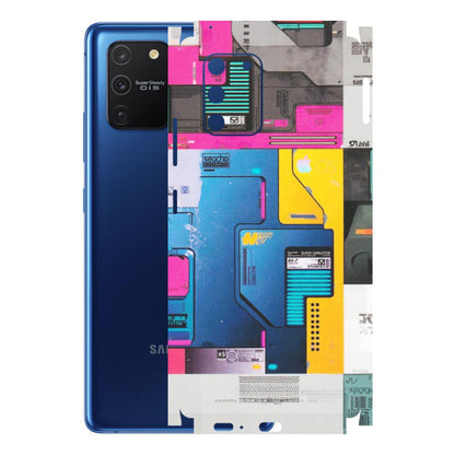 Samsung A/S Series Phone Skins (All Models) - Colourfull Motherboard Internals - Matte Finish (M-55) Samsung Galaxy S10 Lite