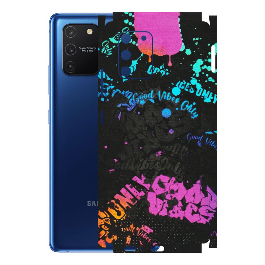 Samsung A/S Series Phone Skins (All Models) - Majestic Black Vibes - Matte Finish (M-62) Samsung Galaxy S10 Lite