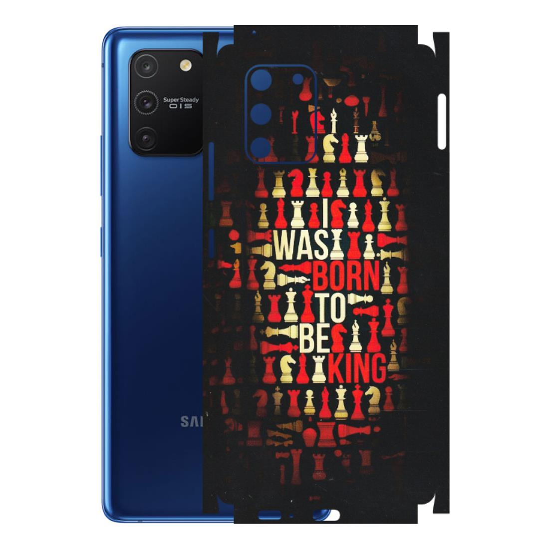 Samsung A/S Series Phone Skins (All Models) - Born To Be King - Matte Finish (M-73) Samsung Galaxy S10 Lite