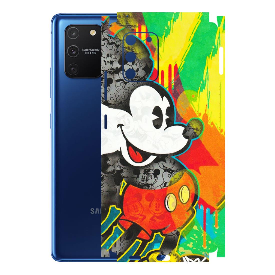 Samsung A/S Series Phone Skins (All Models) - Multiple Mickey With Colourful Texture - Matte Finish (M-84) Samsung Galaxy S10 Lite