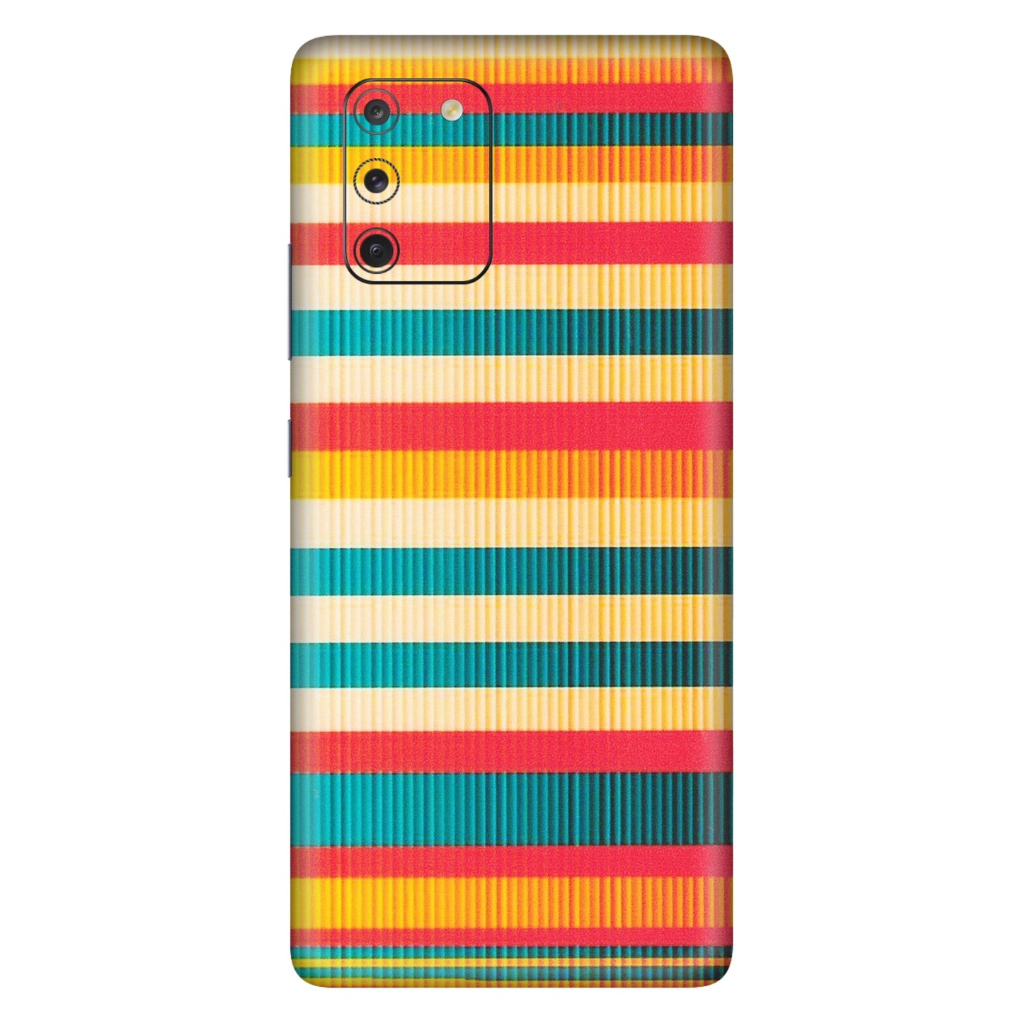 Samsung A/S Series Phone Skins (All Models) - Colourful Stripes Soothing Effect - Matte Finish (M-86) Samsung Galaxy S10 Lite