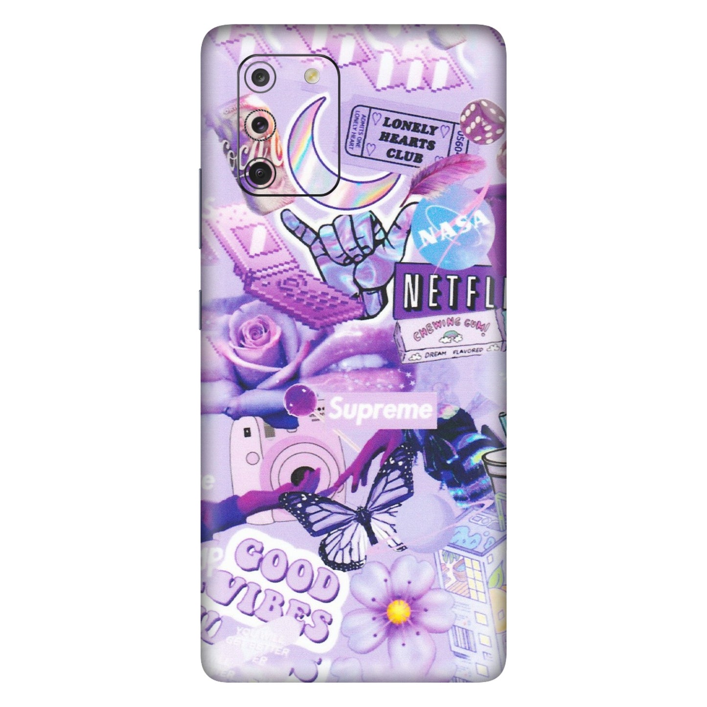 Samsung A/S Series Phone Skins (All Models) - Supreme Purple Magic - Matte Finish (M-88) Samsung Galaxy S10 Lite