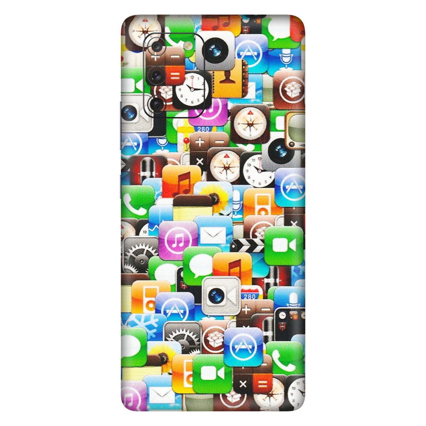Samsung A/S Series Phone Skins (All Models) - All Apple Icons - Matte Finish (M-93) Samsung Galaxy S10 Lite