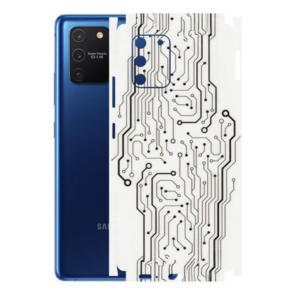 Samsung A/S Series Phone Skins (All Models) - Tech Circuits - Transparent Finish (T-03) Samsung Galaxy S10 Lite