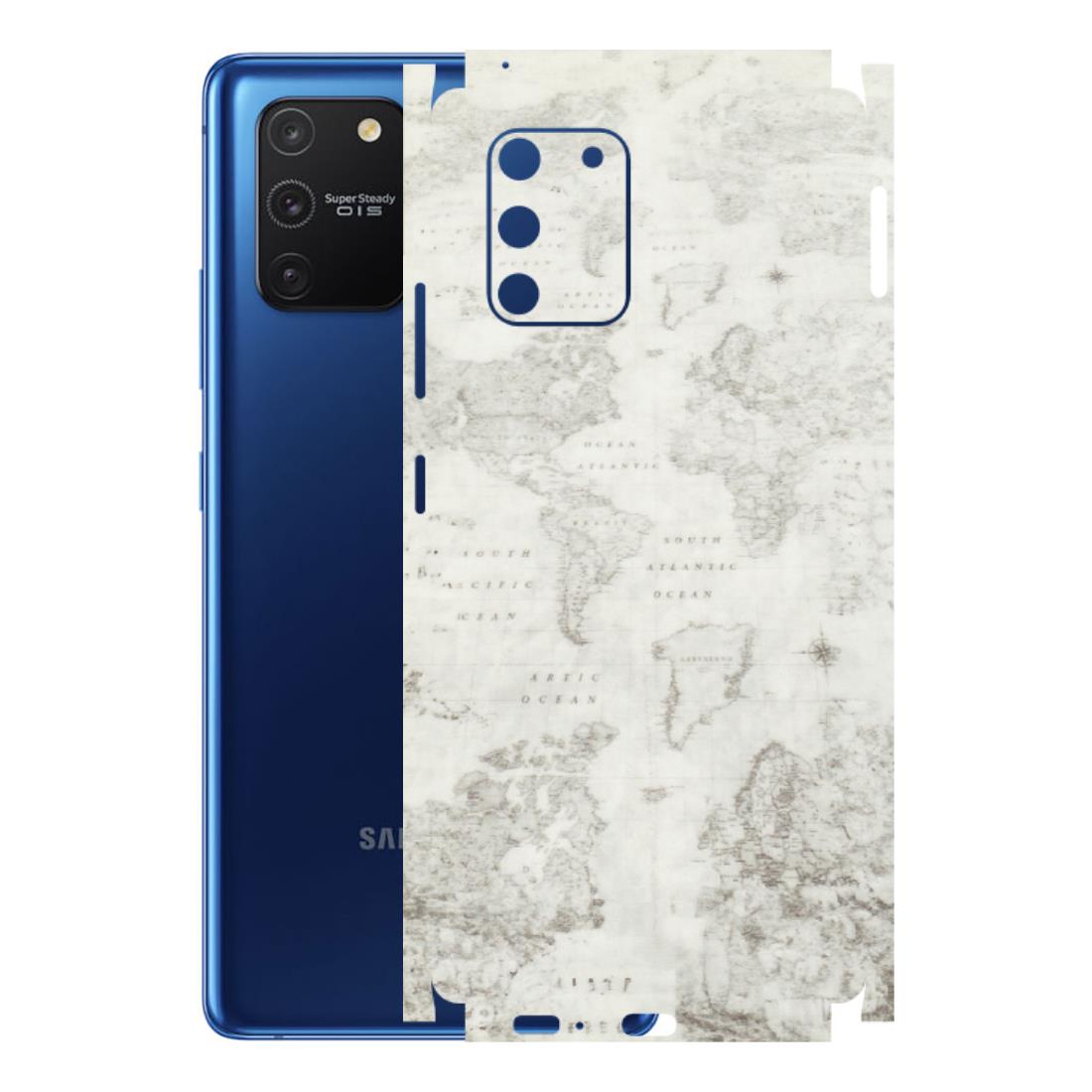 Samsung A/S Series Phone Skins (All Models) - World Travel Map - Transparent Finish (T-04) Samsung Galaxy S10 Lite