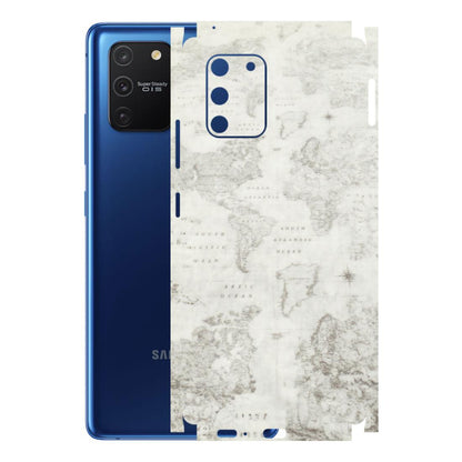 Samsung A/S Series Phone Skins (All Models) - World Travel Map - Transparent Finish (T-04) Samsung Galaxy S10 Lite