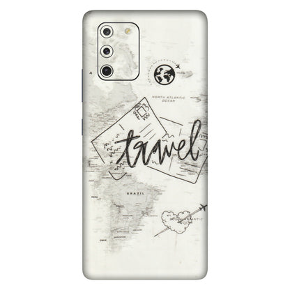 Samsung A/S Series Phone Skins (All Models) - Travel Ticket - Transparent Finish (T-06) Samsung Galaxy S10 Lite