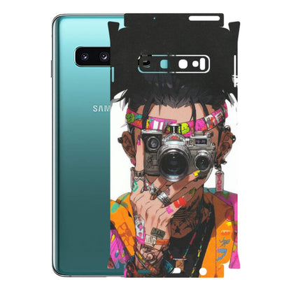 Samsung A/S Series Phone Skins (All Models) - Camera Lover Girl - Matte Finish (M-09) Samsung Galaxy S10