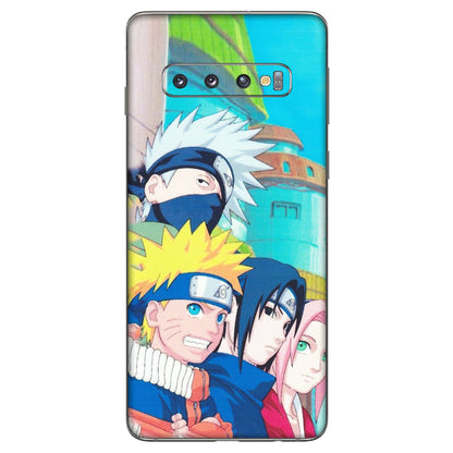 Samsung A/S Series Phone Skins (All Models) - Team Minato And Kakashi - Matte Finish (M-101) Samsung Galaxy S10