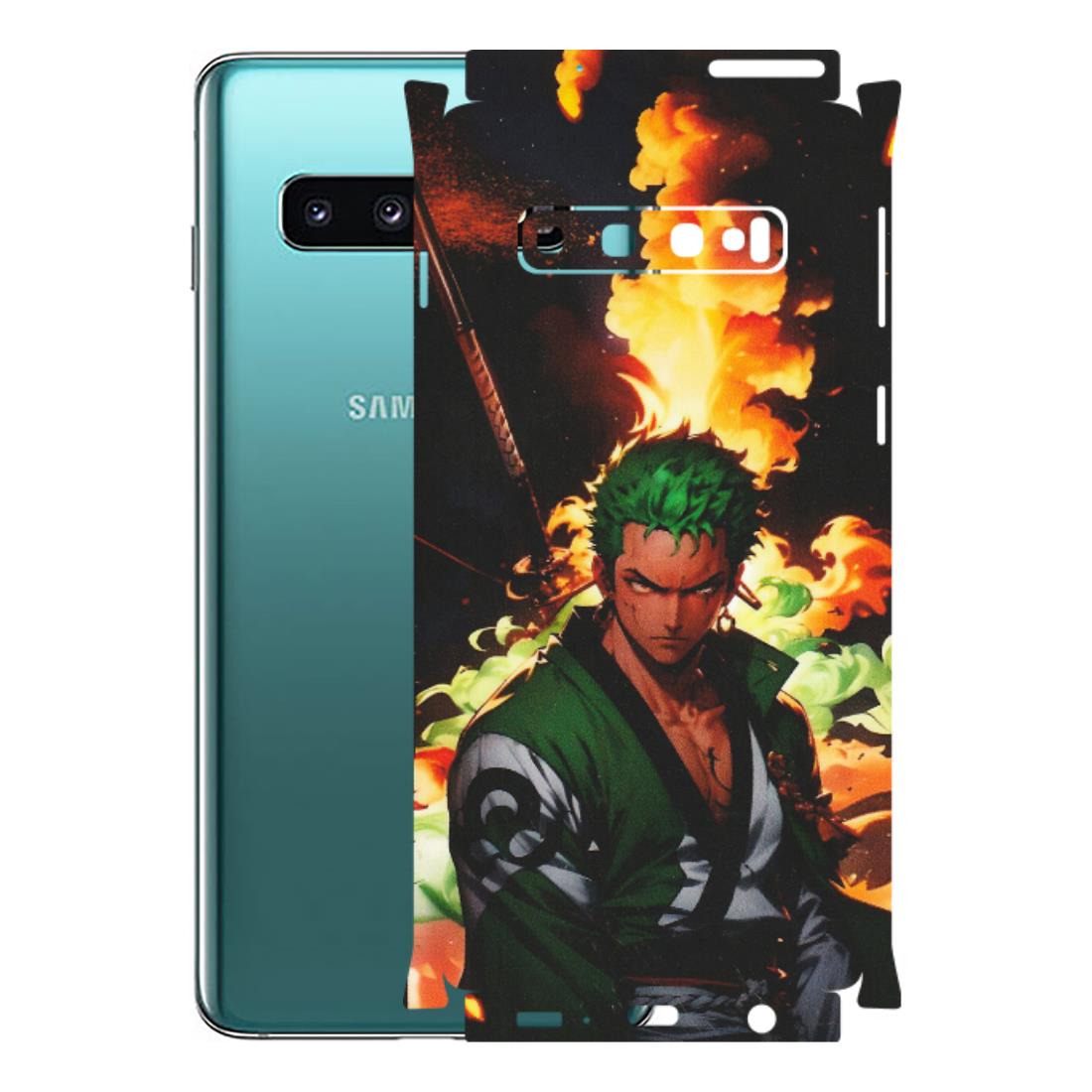 Samsung A/S Series Phone Skins (All Models) - Roronoa Zoro - Matte Finish (M-102) Samsung Galaxy S10