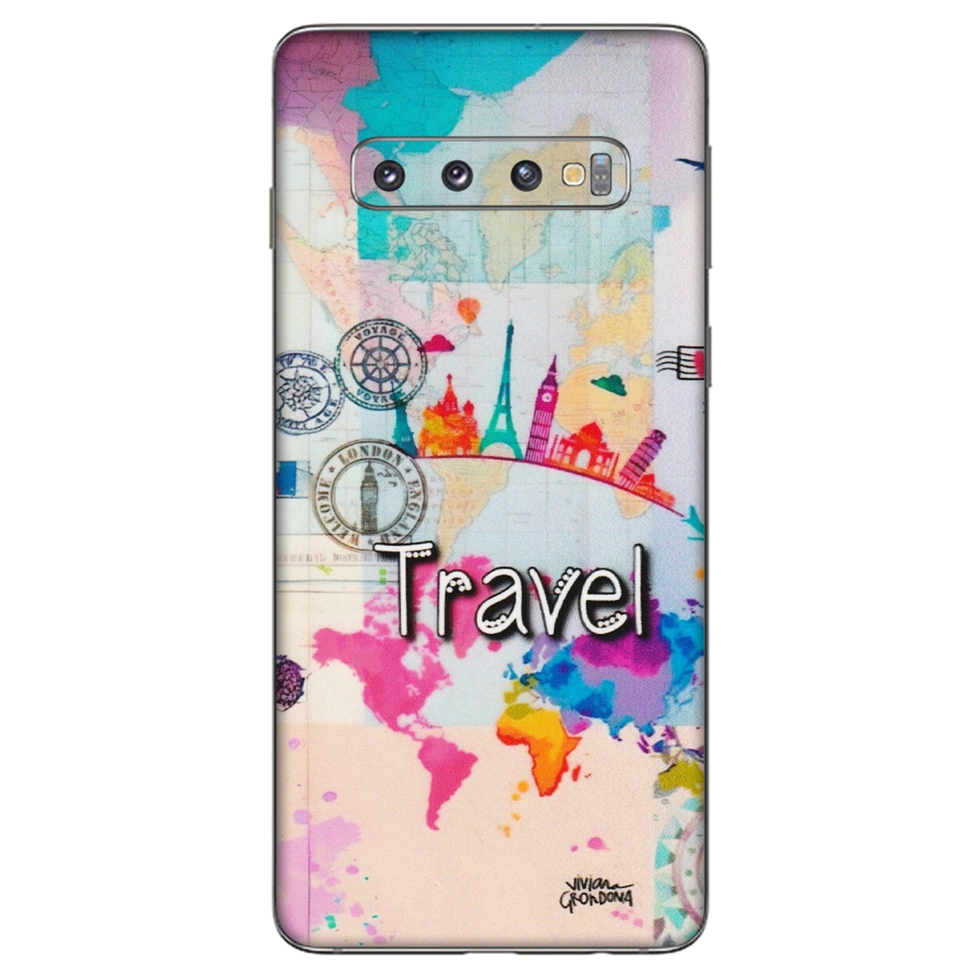 Samsung A/S Series Phone Skins (All Models) - Travel The Wonders - Matte Finish (M-108) Samsung Galaxy S10