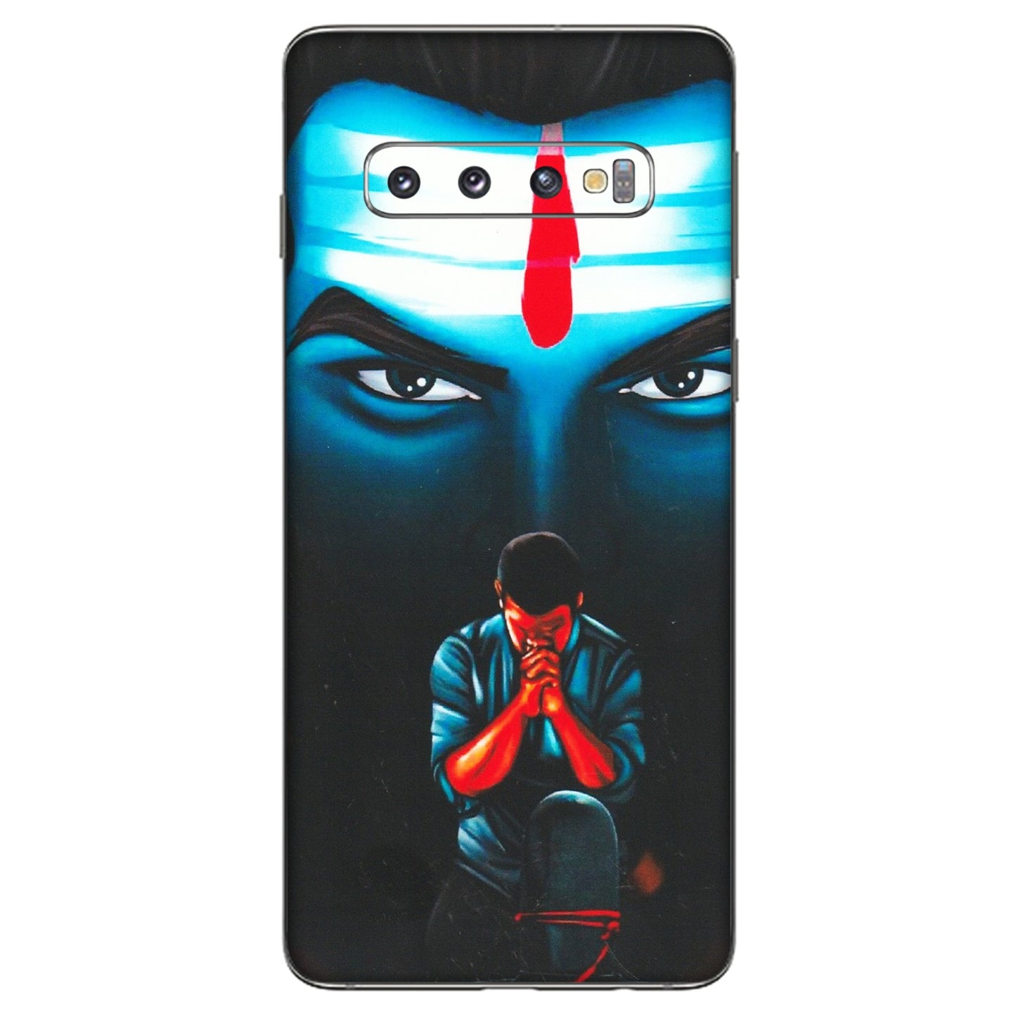 Samsung A/S Series Phone Skins (All Models) - Mahakal Bhakt - Matte Finish (M-112) Samsung Galaxy S10