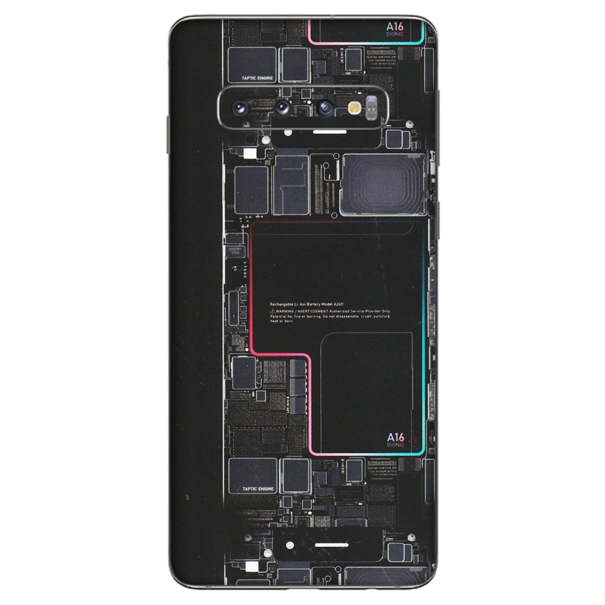 Samsung A/S Series Phone Skins (All Models) - Motherboard Circuit Layout - Matte Finish (M-117) Samsung Galaxy S10