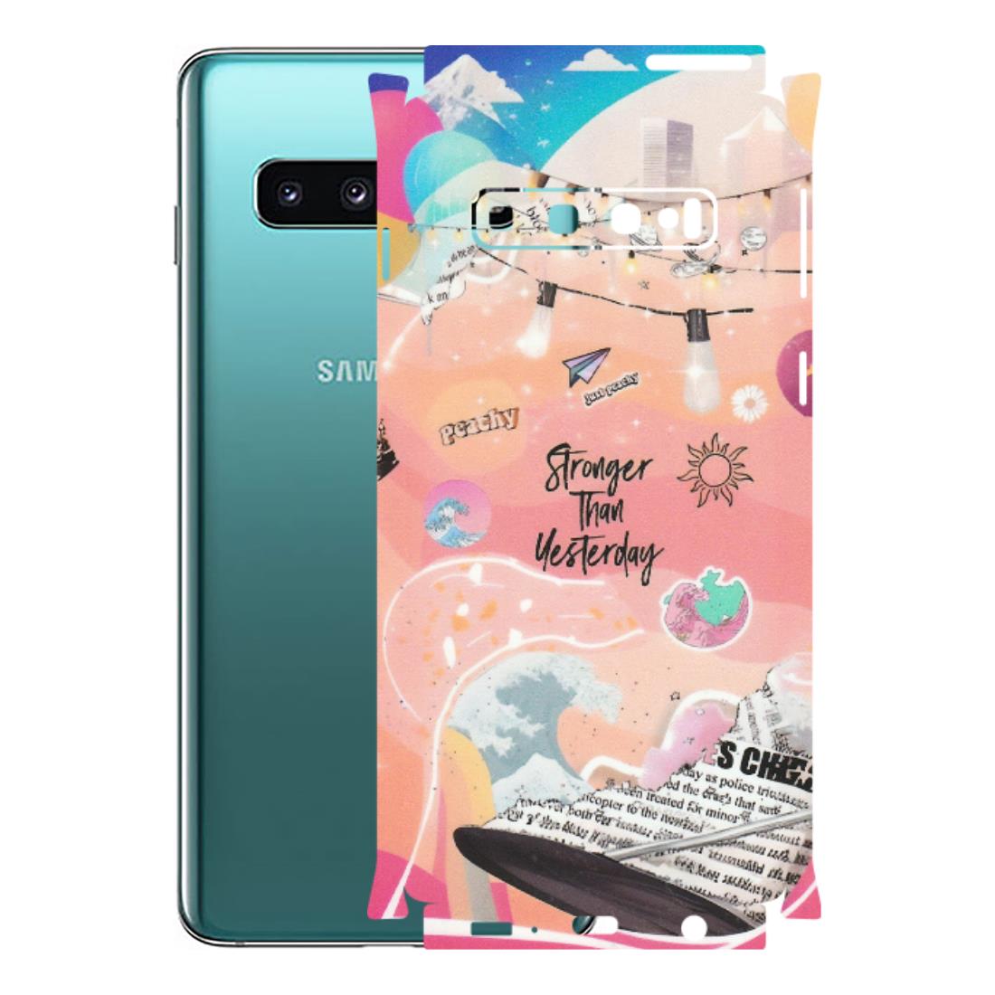 Samsung A/S Series Phone Skins (All Models) - Stronger Then Yesterday - Matte Finish (M-128) Samsung Galaxy S10