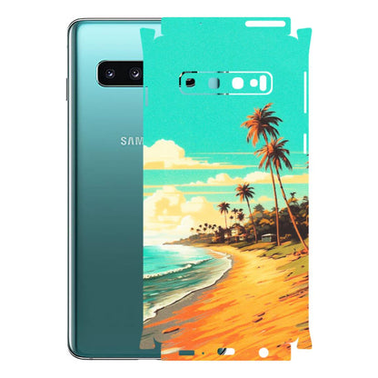 Samsung A/S Series Phone Skins (All Models) - Miami Beach - Matte Finish (M-136) Samsung Galaxy S10