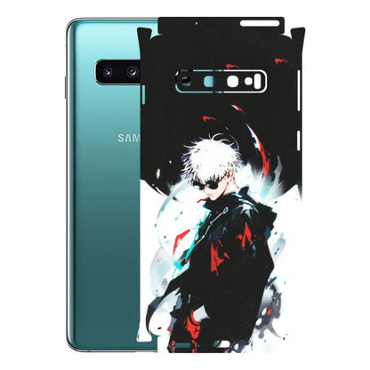 Samsung A/S Series Phone Skins (All Models) - Gojo Powerful Charater Kaisen Anime - Matte Finish (M-144) Samsung Galaxy S10