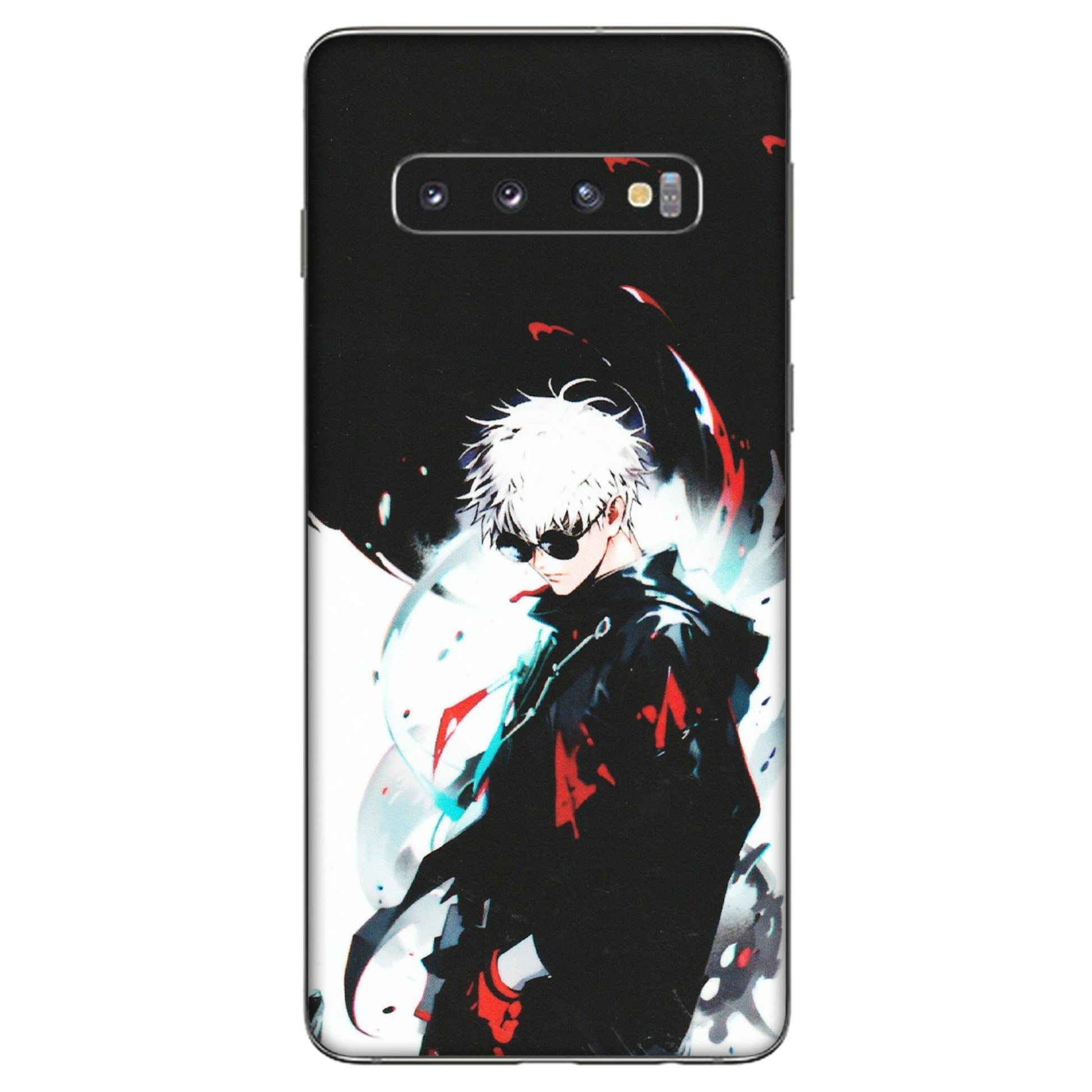 Samsung A/S Series Phone Skins (All Models) - Gojo Powerful Charater Kaisen Anime - Matte Finish (M-144) Samsung Galaxy S10