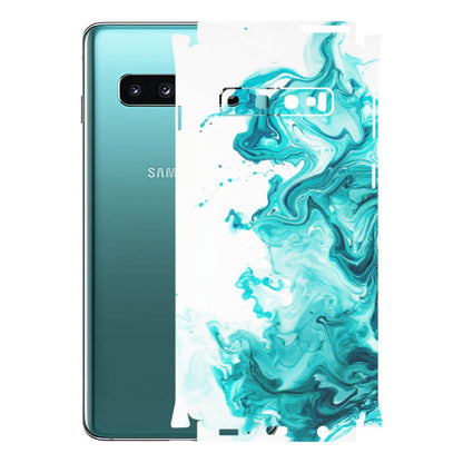 Samsung A/S Series Phone Skins (All Models) - Sky Blue Abstract Colour - Matte Finish (M-146) Samsung Galaxy S10