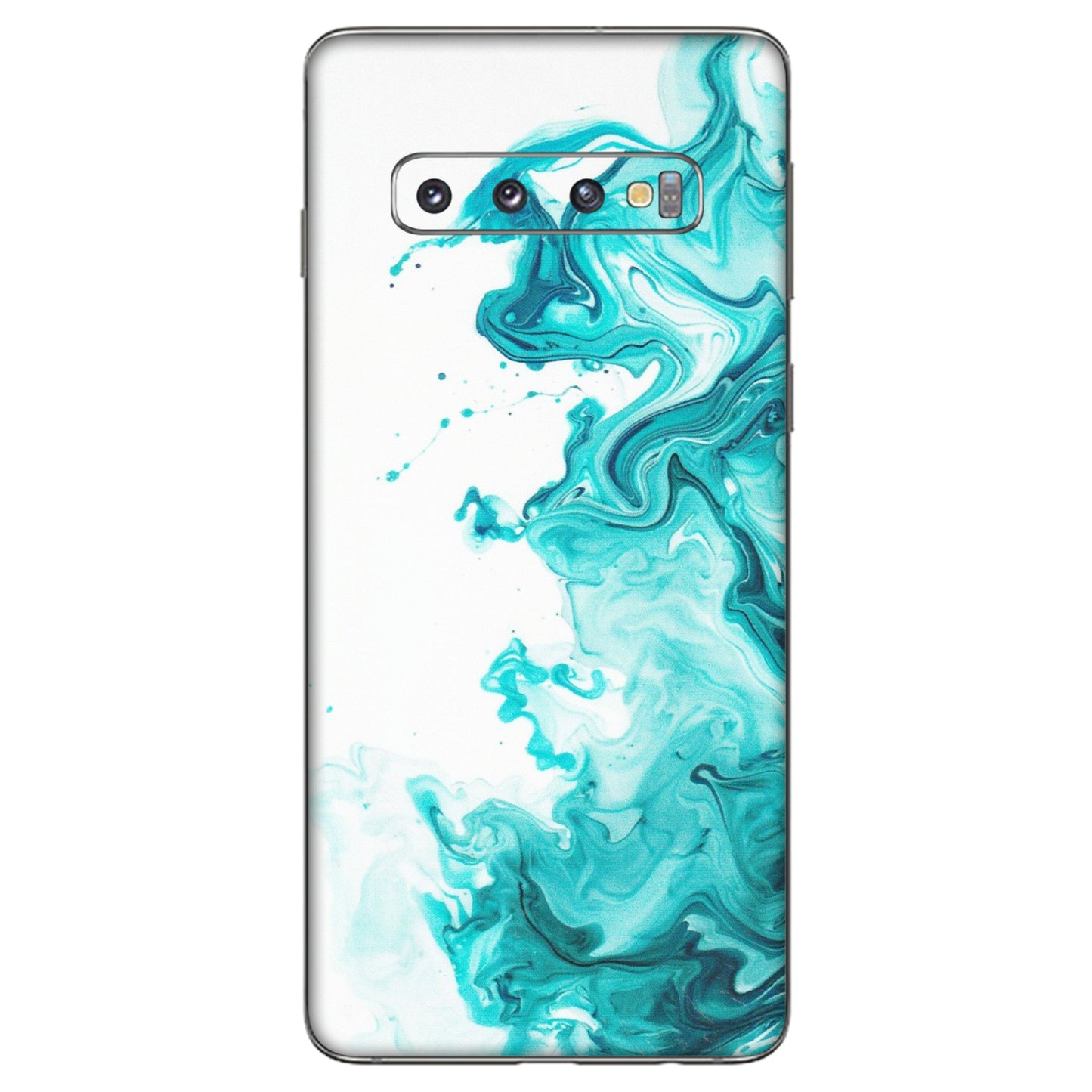 Samsung A/S Series Phone Skins (All Models) - Sky Blue Abstract Colour - Matte Finish (M-146) Samsung Galaxy S10