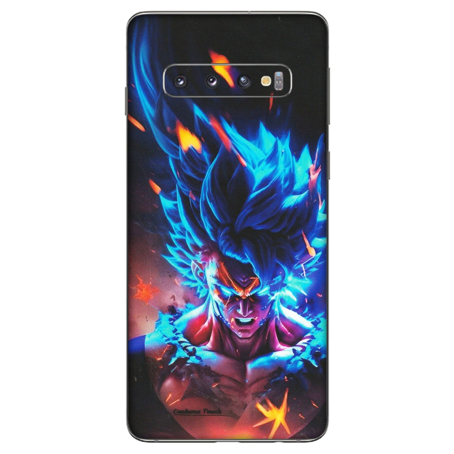 Samsung A/S Series Phone Skins (All Models) - Angry Goku Dragon Ball Anime - Matte Finish (M-150) Samsung Galaxy S10