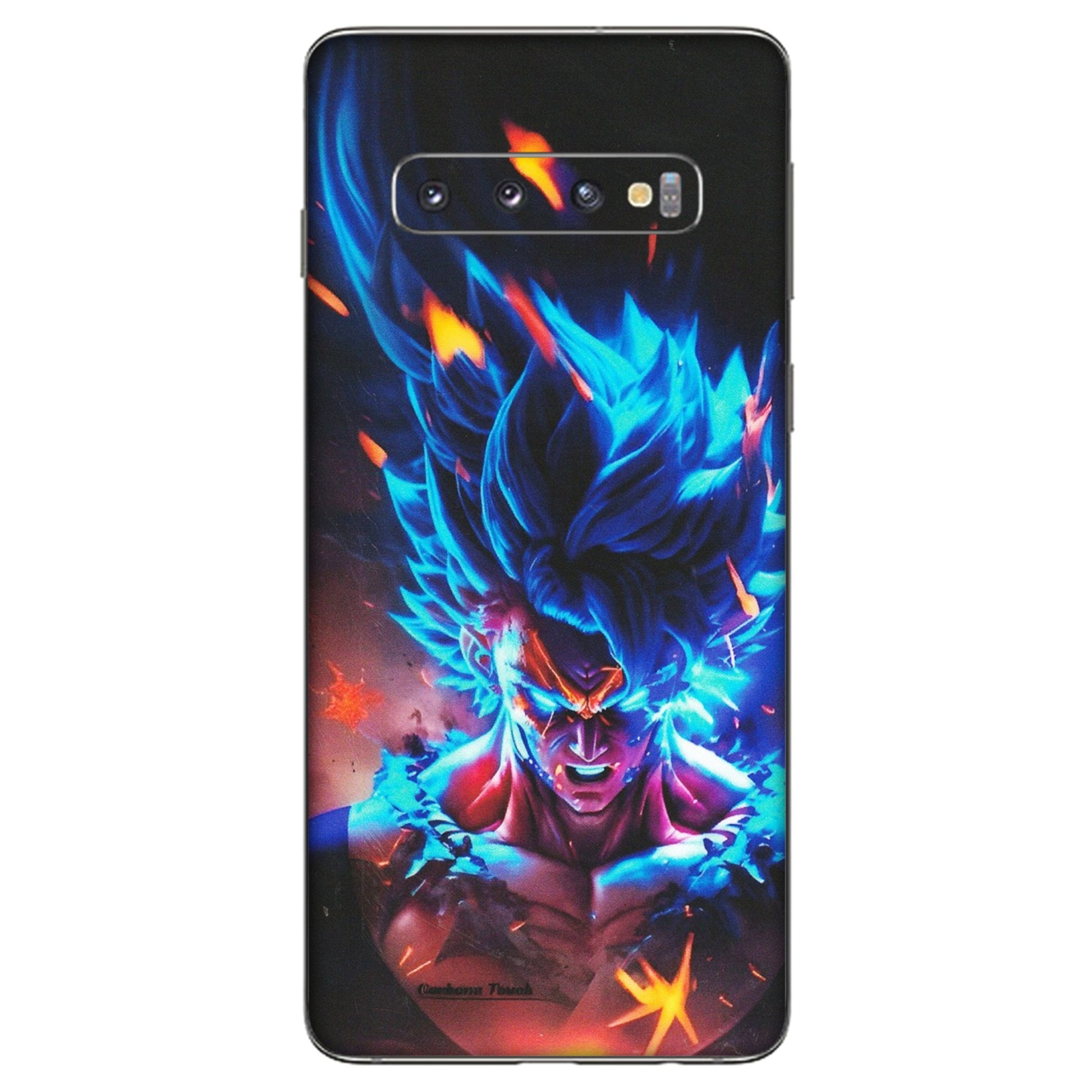 Samsung A/S Series Phone Skins (All Models) - Angry Goku Dragon Ball Anime - Matte Finish (M-150) Samsung Galaxy S10