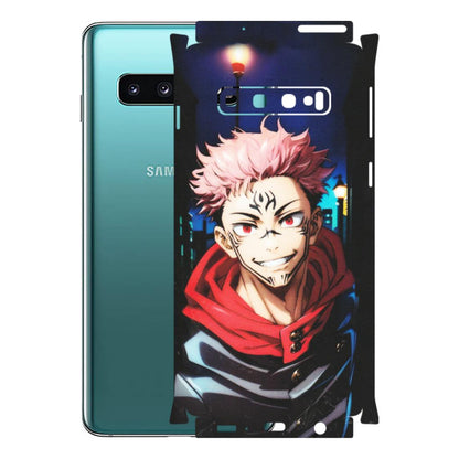 Samsung A/S Series Phone Skins (All Models) - Yuji Itadori Funny Face Anime - Matte Finish (M-152) Samsung Galaxy S10