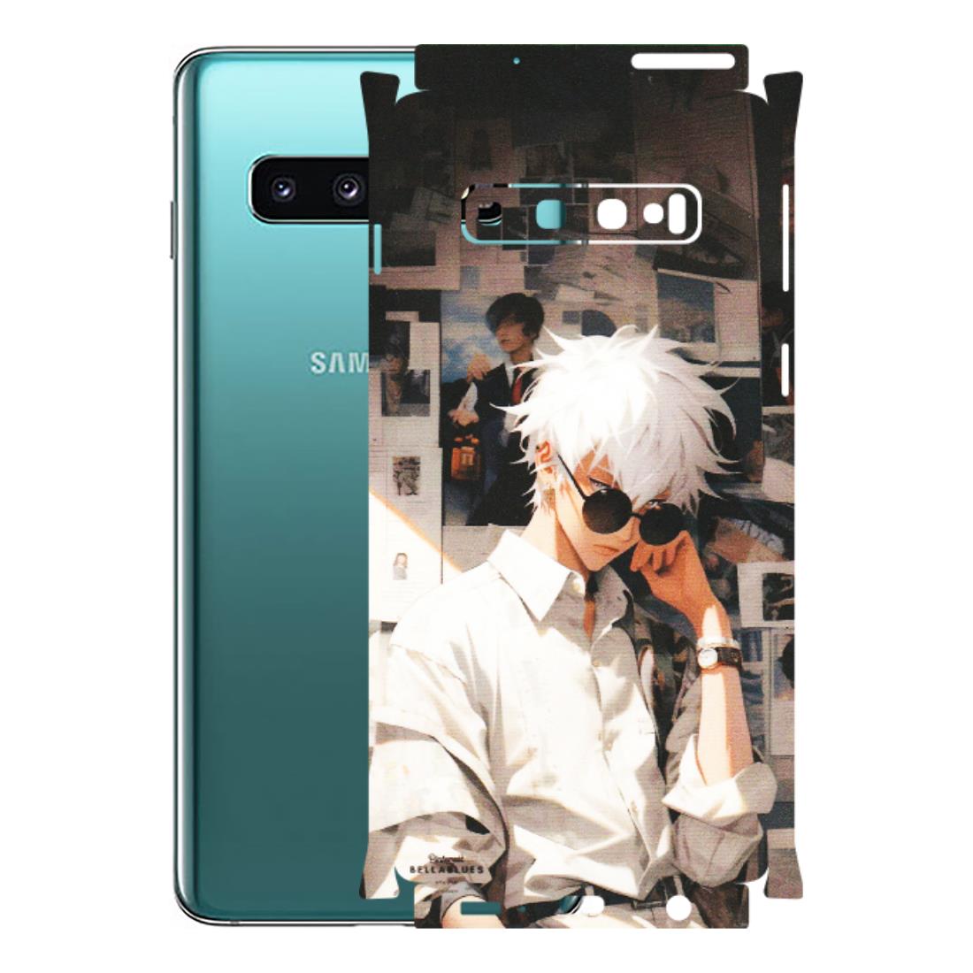 Samsung A/S Series Phone Skins (All Models) - Gojo Satoru Jujustu Kaisen Anime - Matte Finish (M-156) Samsung Galaxy S10