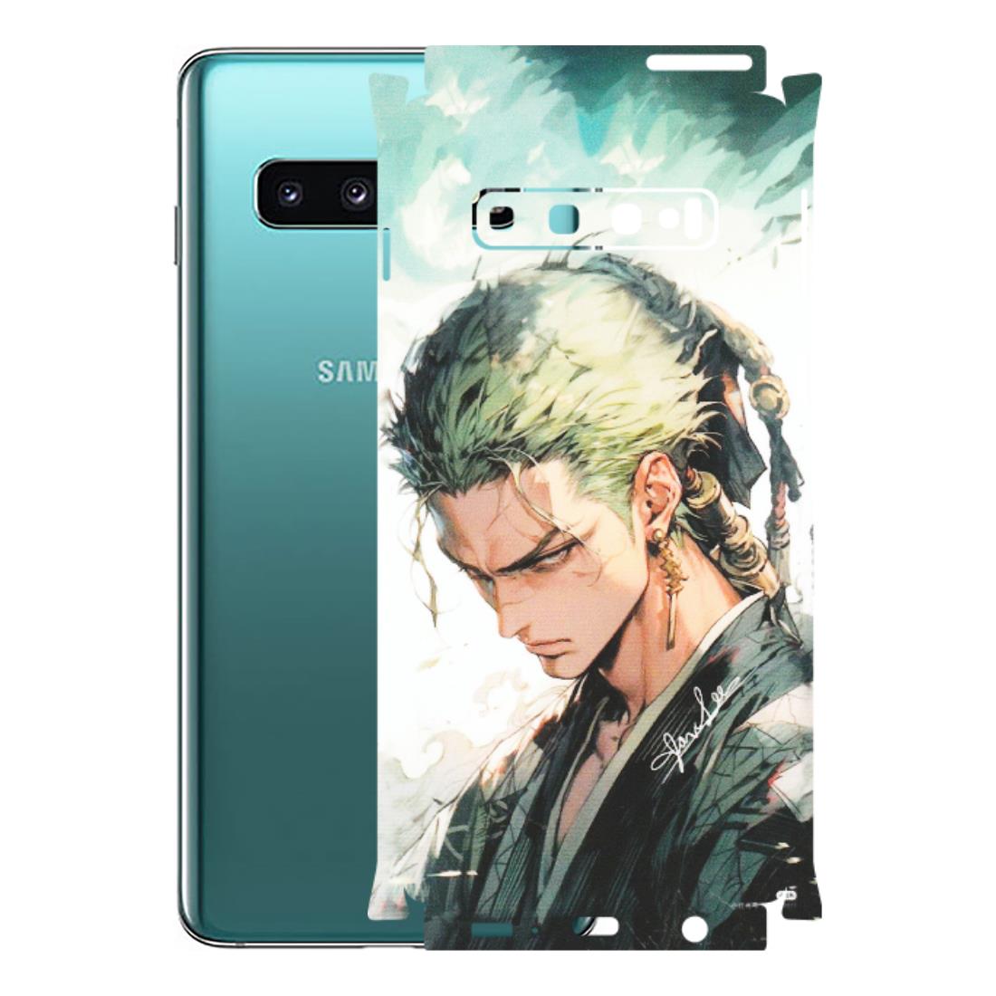 Samsung A/S Series Phone Skins (All Models) - Pirate Hunter One Piece Anime - Matte Finish (M-157) Samsung Galaxy S10
