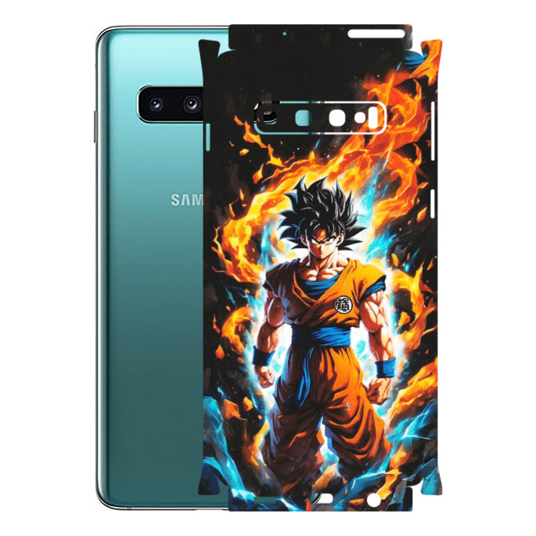 Samsung A/S Series Phone Skins (All Models) - Goku Transformation Anime - Matte Finish (M-159) Samsung Galaxy S10