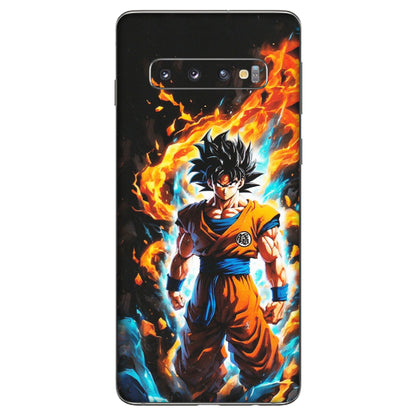 Samsung A/S Series Phone Skins (All Models) - Goku Transformation Anime - Matte Finish (M-159) Samsung Galaxy S10