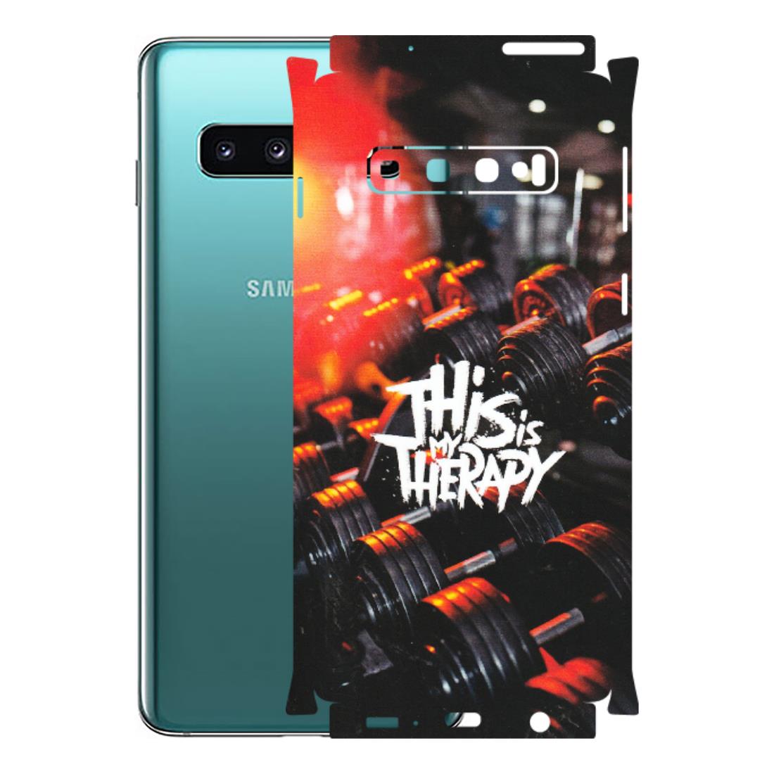 Samsung A/S Series Phone Skins (All Models) - GYM Lover Therapy - Matte Finish (M-160) Samsung Galaxy S10