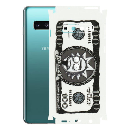 Samsung A/S Series Phone Skins (All Models) - Rick And Morty Hundred Dollar Anime - Matte Finish (M-161) Samsung Galaxy S10