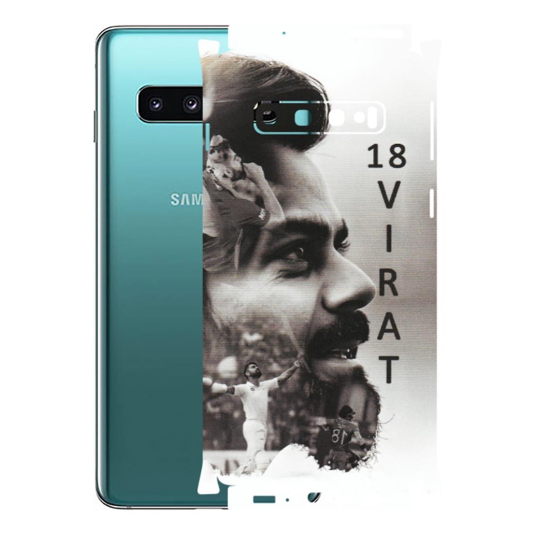Samsung A/S Series Phone Skins (All Models) - Virat Kohli Cricketer - Matte Finish (M-163) Samsung Galaxy S10