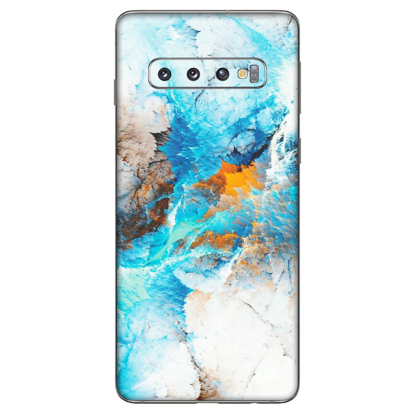 Samsung A/S Series Phone Skins (All Models) - Blue Waves Abstract - Matte Finish (M-19) Samsung Galaxy S10