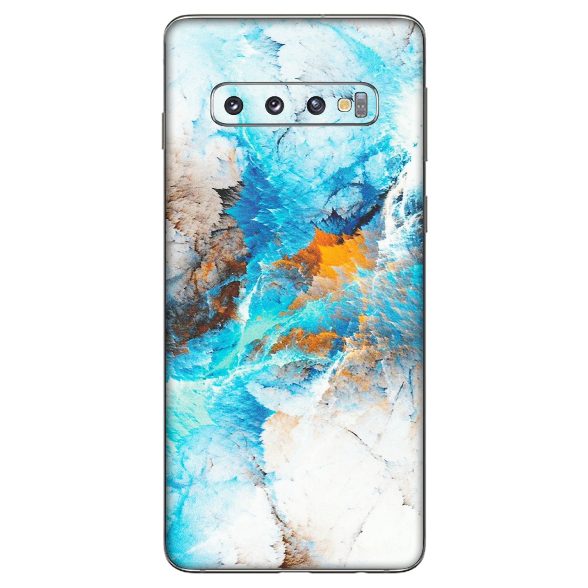 Samsung A/S Series Phone Skins (All Models) - Blue Waves Abstract - Matte Finish (M-19) Samsung Galaxy S10