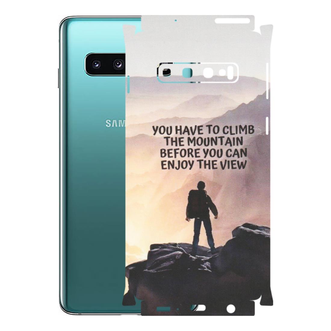 Samsung A/S Series Phone Skins (All Models) - Motivational Hiking Mountain - Matte Finish (M-28) Samsung Galaxy S10