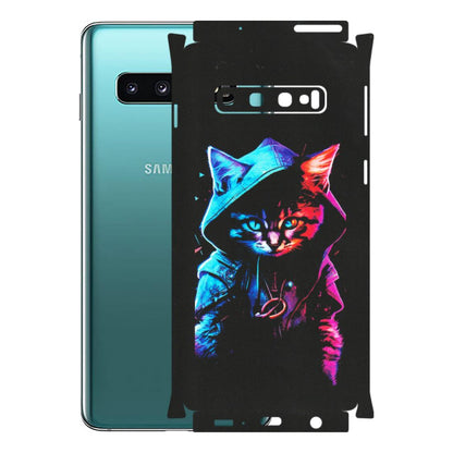 Samsung A/S Series Phone Skins (All Models) - Cyberpunk Cat - Matte Finish (M-45) Samsung Galaxy S10