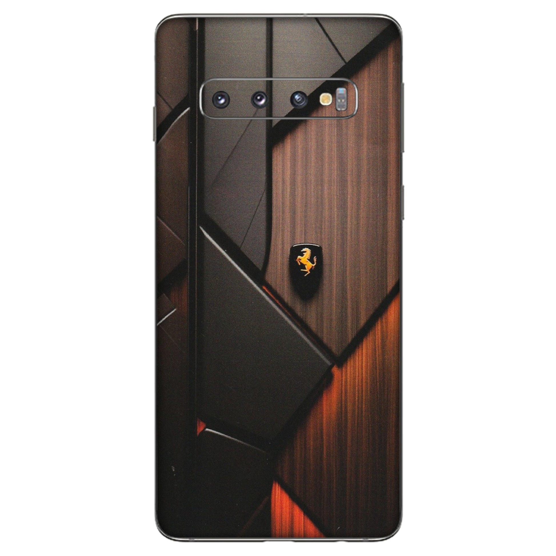 Samsung A/S Series Phone Skins (All Models) - Lambo Beauty Wood Pattern Sober - Matte Finish (M-51) Samsung Galaxy S10