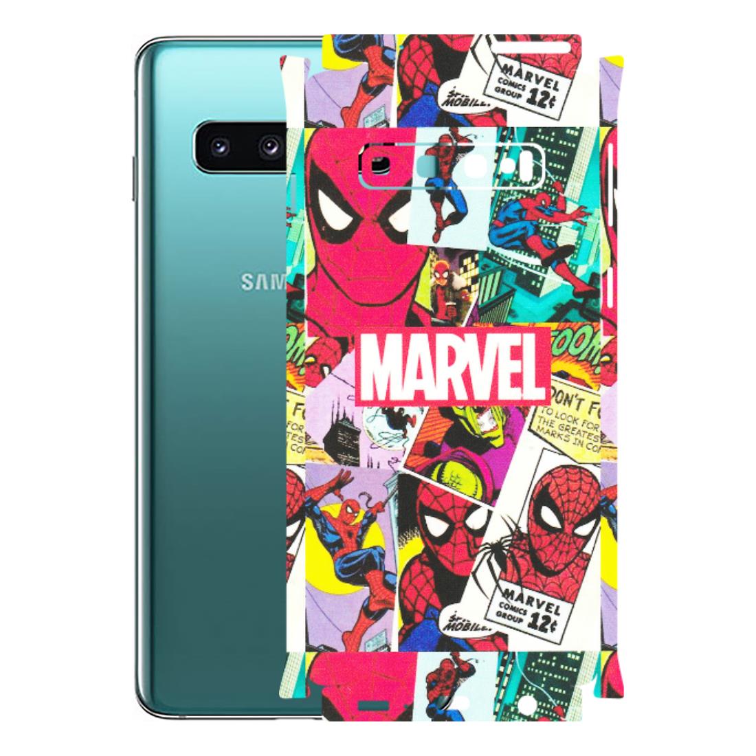 Samsung A/S Series Phone Skins (All Models) - Marvel Comic Spiderman Grafitti - Matte Finish (M-72) Samsung Galaxy S10