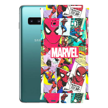 Samsung A/S Series Phone Skins (All Models) - Marvel Comic Spiderman Grafitti - Matte Finish (M-72) Samsung Galaxy S10