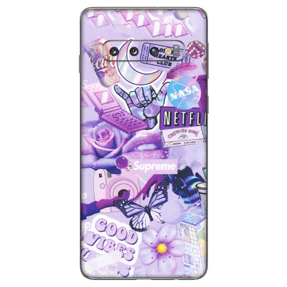 Samsung A/S Series Phone Skins (All Models) - Supreme Purple Magic - Matte Finish (M-88) Samsung Galaxy S10