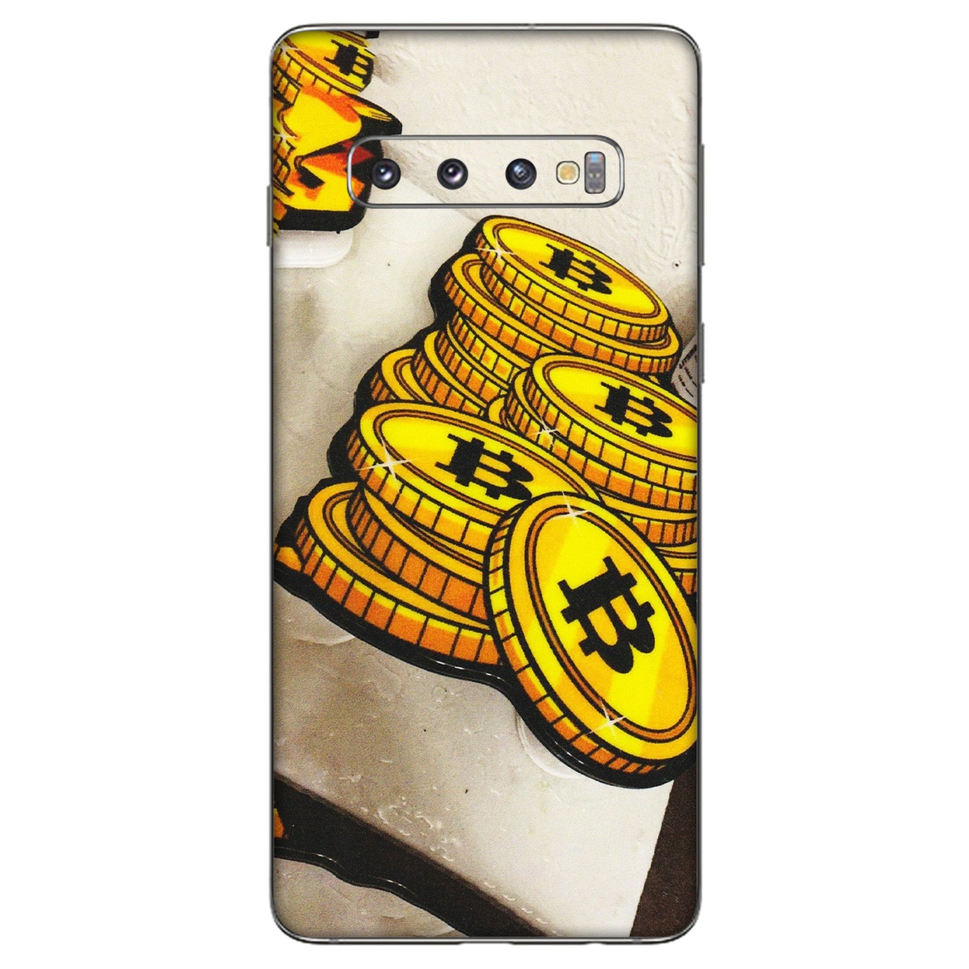 Samsung A/S Series Phone Skins (All Models) - Billionaire Bitcoin Collection - Matte Finish (M-92) Samsung Galaxy S10