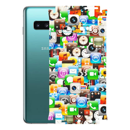 Samsung A/S Series Phone Skins (All Models) - All Apple Icons - Matte Finish (M-93) Samsung Galaxy S10