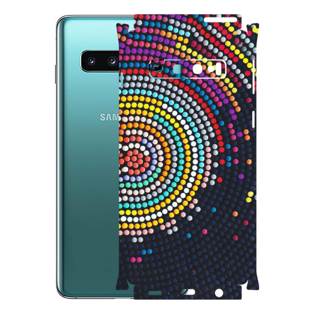 Samsung A/S Series Phone Skins (All Models) - Rainbow Dot Mandala - Matte Finish (M-97) Samsung Galaxy S10