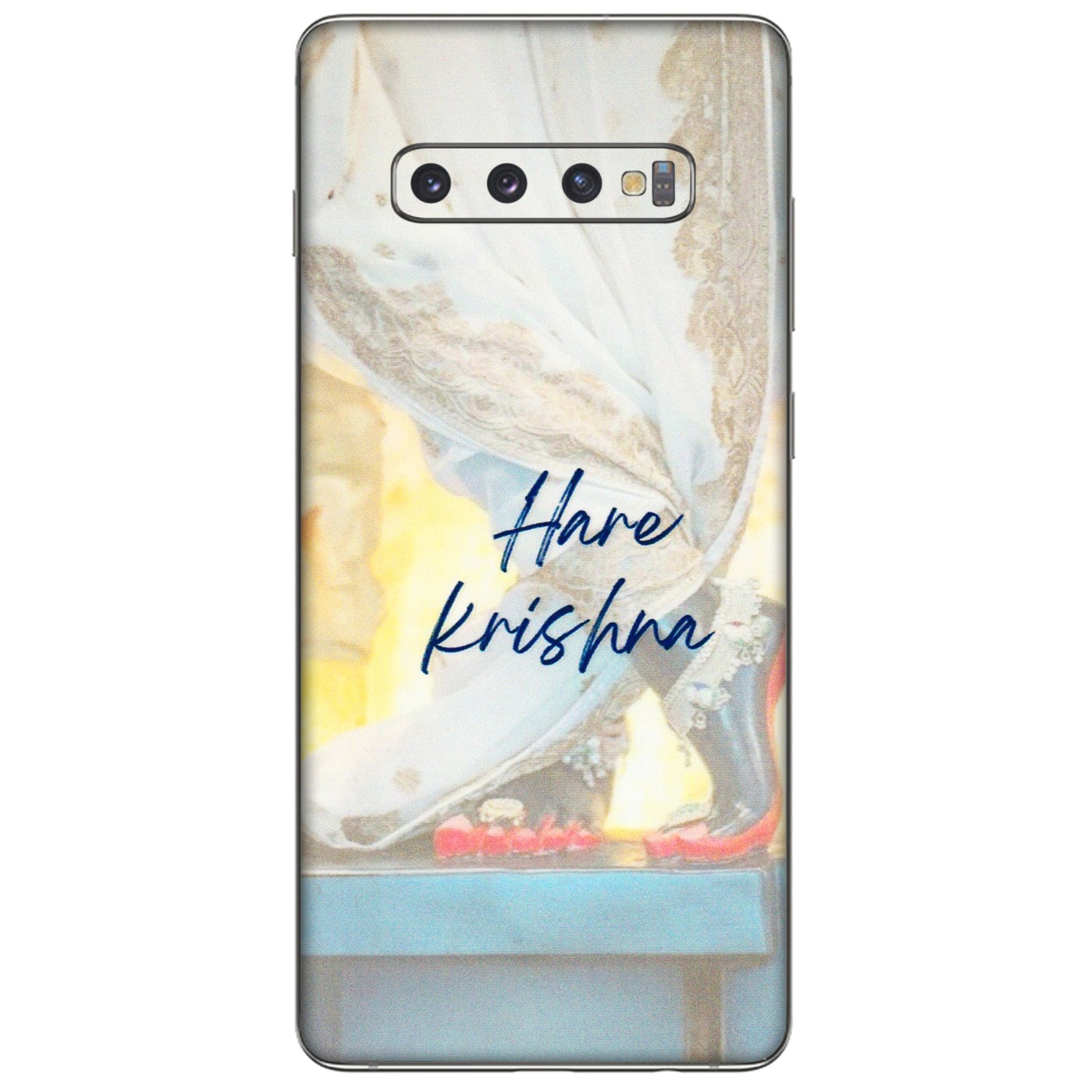 Samsung A/S Series Phone Skins (All Models) - Hare Krishna - 3D Embossed Finish (L-03) Samsung Galaxy S10 Plus