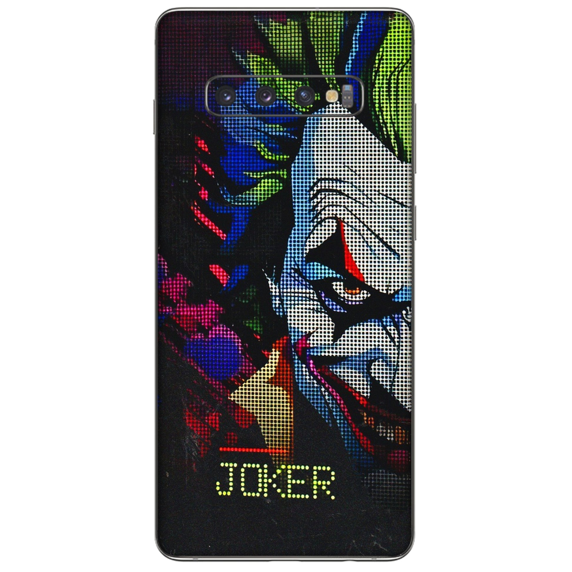 Samsung A/S Series Phone Skins (All Models) - Joker Dot Matrix - 3D Embossed Finish (L-08) Samsung Galaxy S10 Plus
