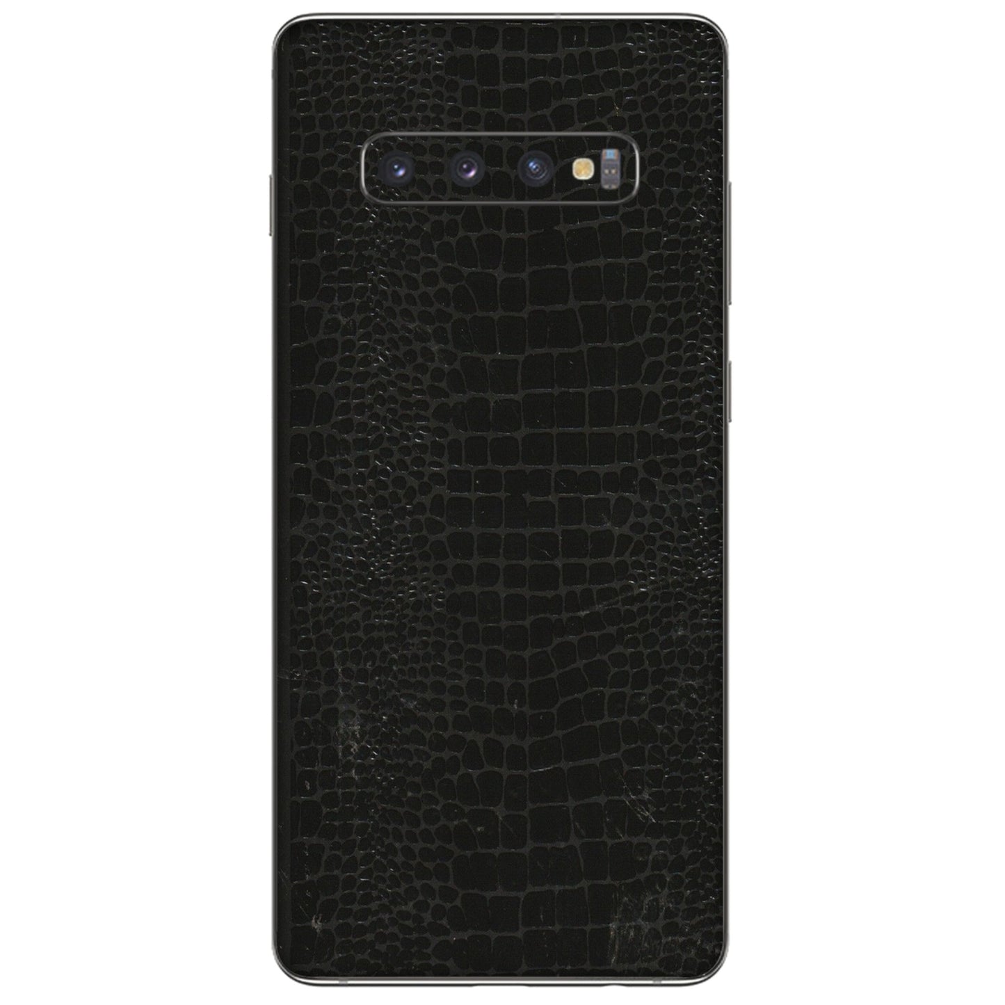 Samsung A/S Series Phone Skins (All Models) - Snake Leather Black - 3D Embossed Finish (L-107) Samsung Galaxy S10 Plus