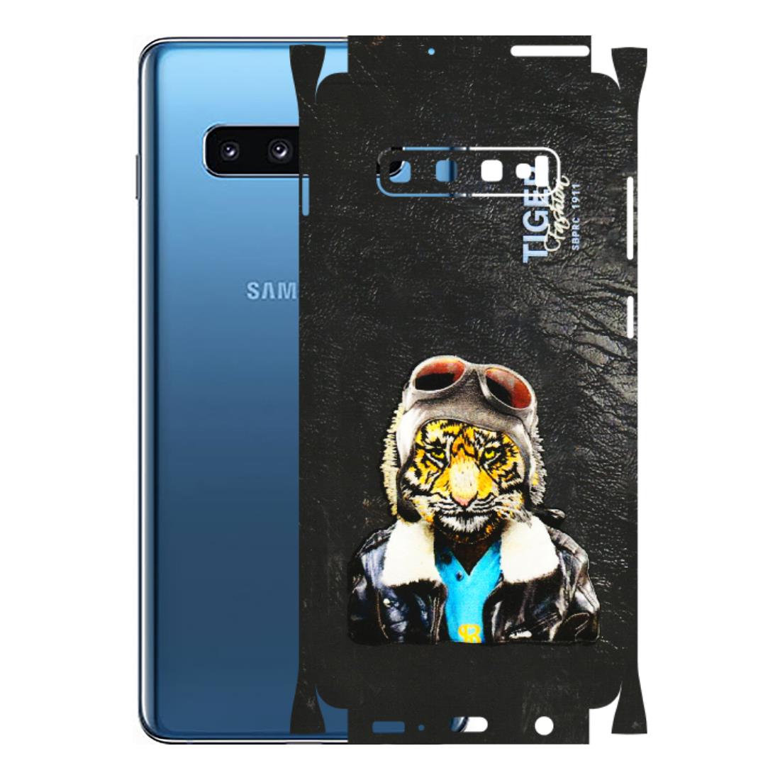 Samsung A/S Series Phone Skins (All Models) - Rider Tiger - 3D Embossed Finish (L-113) Samsung Galaxy S10 Plus